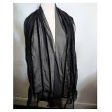 Elegant Embroidered Floral Shawl Wrap Lot - 3ct