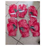 Red Horse Fashion Gloves - 6 Pairs
