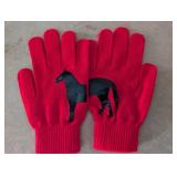 Red Horse Fashion Gloves - 6 Pairs