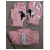 Pink Horse Print Fashion Gloves - 3 Pairs