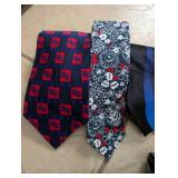 Designer Silk Tie Collection + Holder