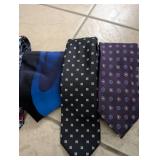 Designer Silk Tie Collection + Holder
