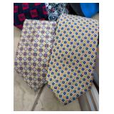Designer Silk Tie Collection + Holder