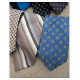 Designer Silk Tie Collection + Holder