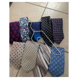 Designer Silk Tie Collection + Holder
