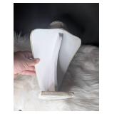 Linen Covered Jewelry Display Bust - 8.5 in