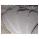 White Cardboard Necklace Display Stands - 5 ct
