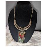 Ornate Bohemian Style Statement Necklace