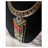 Ornate Bohemian Style Statement Necklace