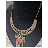 Ornate Bohemian Style Statement Necklace