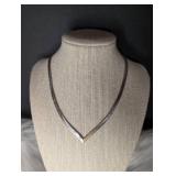 Sterling Silver Omega Chain Necklace