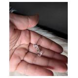 Clear Crystal Cube Stud Earrings