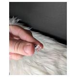 Clear Crystal Cube Stud Earrings