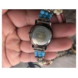 Express West Turquoise Beaded Watch + Fashion Watch