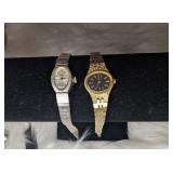 Classic Bulova Watch Set - White Gold and Gold-Tone