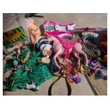Mixed Toy Lot - Safari Animals, Barbie and Doll Accessories