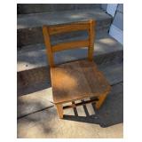 Kids Wooden Ladder-Back Chair
