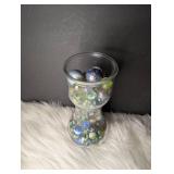 Collection of Marbles in Display Vase (photo #2 show types included)
