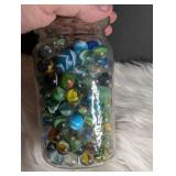 Collection of Marbles in Mason Jar (photo #2 show types included)