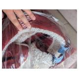 King/Queen Size Red and White Comforter