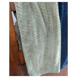Plush Chevron Textured Throw Blanket Set - 2 ct