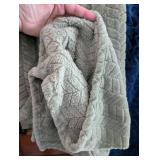 Plush Chevron Textured Throw Blanket Set - 2 ct