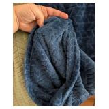 Plush Chevron Textured Throw Blanket Set - 2 ct