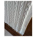 Huntington Home Cable Knit Throw Blanket