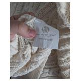 Huntington Home Cable Knit Throw Blanket