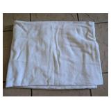 Vintage White Linen Table Linens with Delicate Embroidery