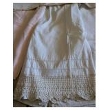 Vintage Embroidered Linen Table Set with Butterfly and Floral Designs