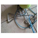 Dog Tennis Ball and Wire Cable Tie Out