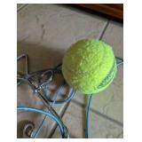 Dog Tennis Ball and Wire Cable Tie Out