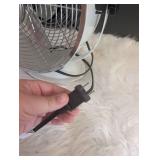 Desk Fan with Chrome Grille
