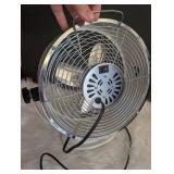 Desk Fan with Chrome Grille