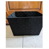 Black Woven Storage Basket