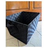 Black Woven Storage Basket