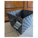 Grey Woven Storage Basket