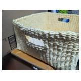 Coiled Rattan + Wicker Basket