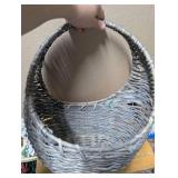 Coiled Rattan + Wicker Basket
