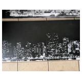 City Skyline Canvas Print Set - 2 Panels (46x16)