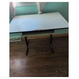 Vintage Student Desk with Pencil Drawer