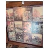 Vintage Autumn Farm Scene Multi-Panel Wall Art