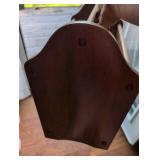 Vintage Wooden Ladder Back Magazine Rack