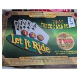 Let It Ride & Three Card Poker Home Casino Game Set