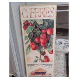 Vintage Cherry Pie Watercolor Wall Plaque by Vicky Howard
