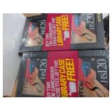 Vintage TDK HS120 8mm Video Cassettes with Free Library Case