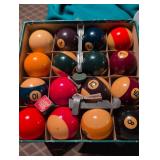 1967 Official Billiard Congress Rule Book with Pool Ball Set