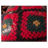 Handmade Christmas Granny Square Afghan