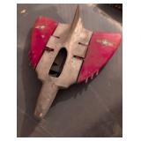 1950s Wyandotte Red and Silver Toy Airplane